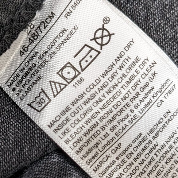 GAP Lace Fly Side Zip Skinny Jeans in Faded Black - Picture 11 of 13